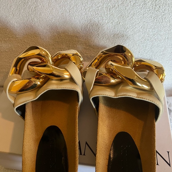 JW Anderson Beige Chain Slides 37 - Picture 14 of 16